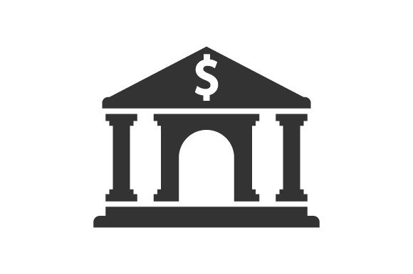 Bank, Building Icon: A Versatile and Beautiful Glyph for Modern Design