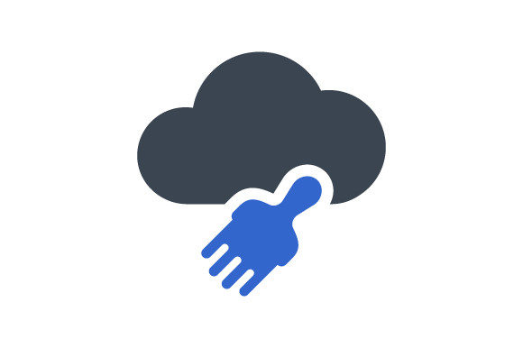 Enhance Your Design Projects with the Versatile Cloud Cleanup Icon