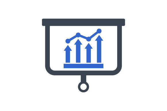 Graph Analysis Icon: A Versatile Design Asset